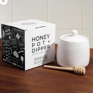 NEW Bushwick Kitchen Honey Pot With Dipper